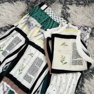 Judith and Charles Pleasted Skirt with Matching Top